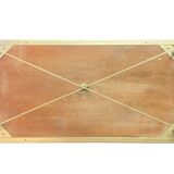 Marble effect wrought iron coffee table