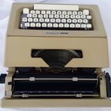 Olivetti lettera 25 typewriter, 1970s, with its carrying case