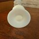 Grand vase opaline fleuri vintage