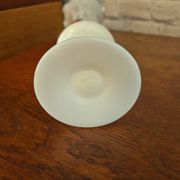 Large vintage floral opaline vase