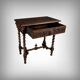 Small walnut desk, Henri II style – late 19th century