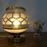Vintage art deco globe table lamp