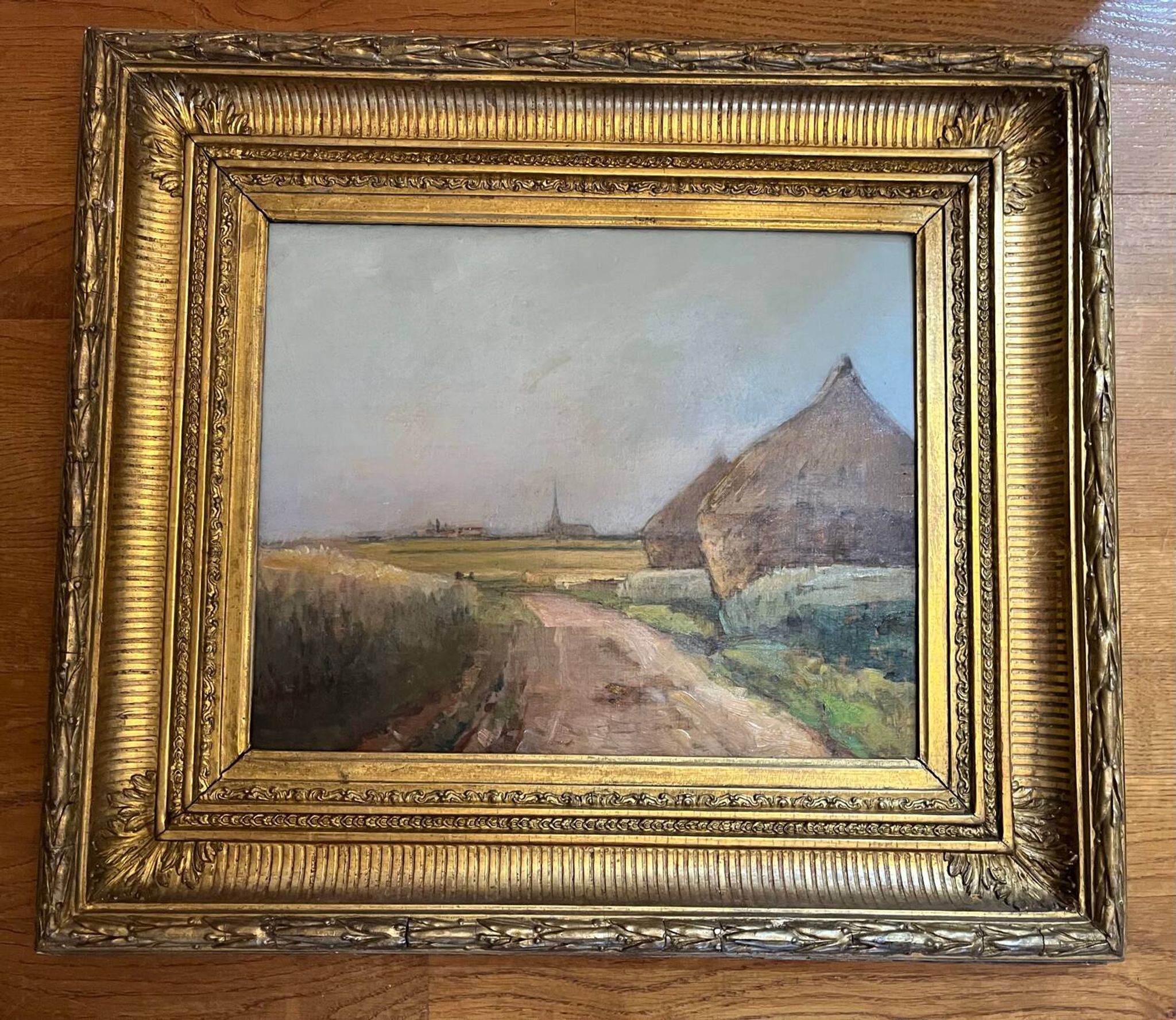 Painting: oil on panel - The millstones
