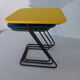 Tables gigognes 50/60, skaï and wrought iron