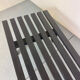XL Vintage MCM Martin Visser black slat bench coffee table, 1960s