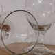 Set of 7 finely engraved vintage wine glasses
