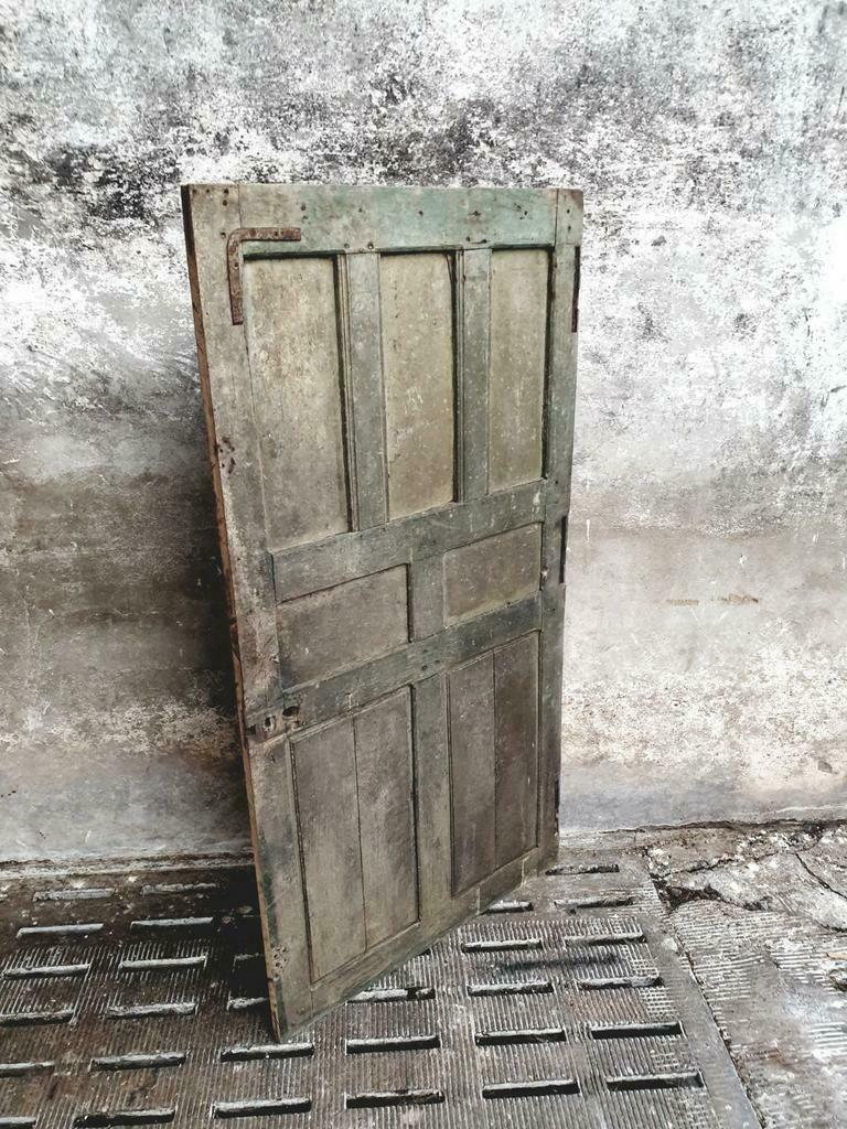 Antique oak sliding door loft door
