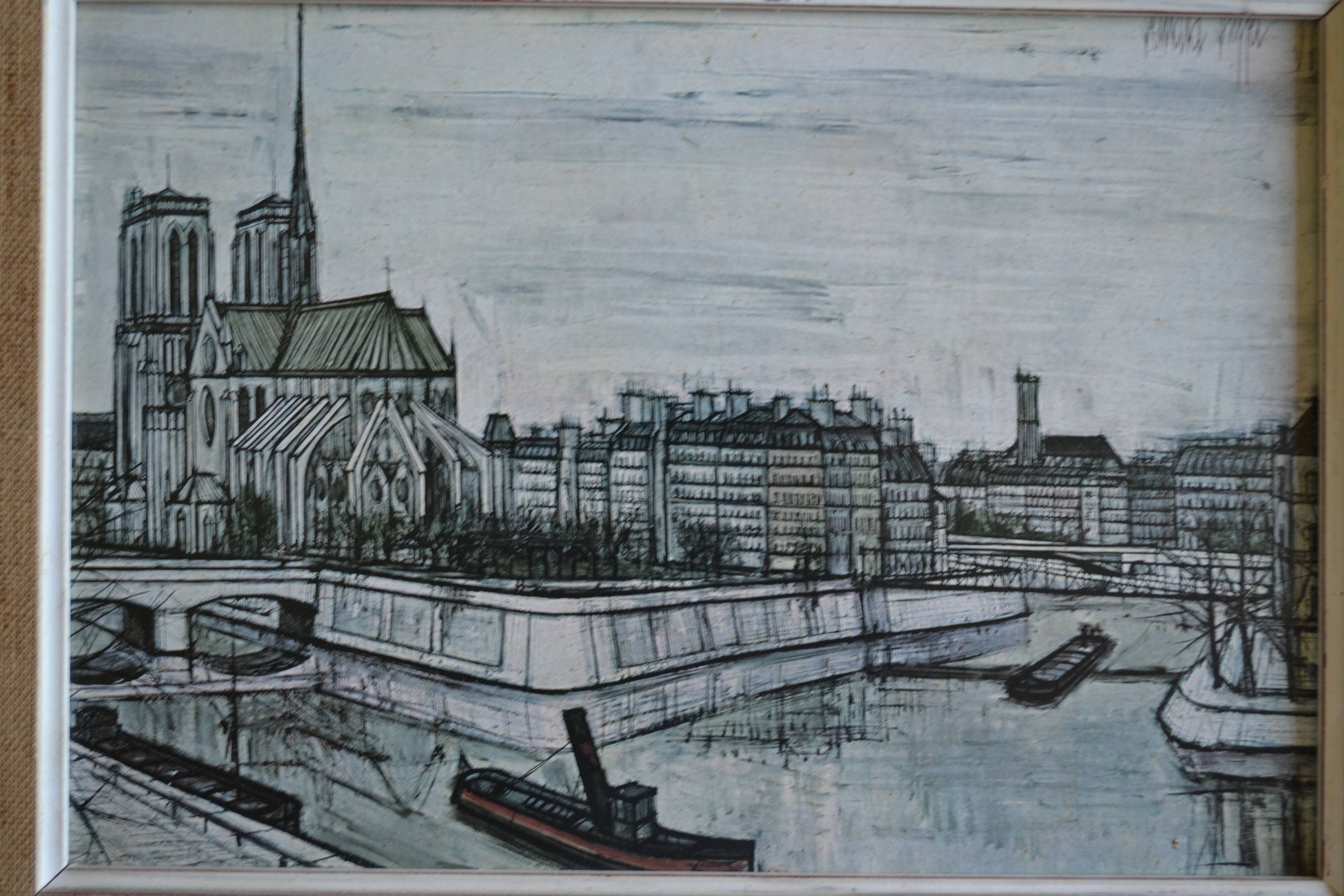 Notre Dame de Paris by Bernard Buffet 1957 framed art print