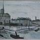 Notre Dame de Paris by Bernard Buffet 1957 framed art print