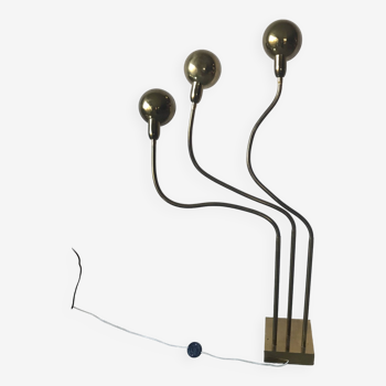Hydra floor lamp in brass by Pierre Folie for Jacques Charpentier.