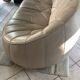 2-seater leather Ottoman sofa