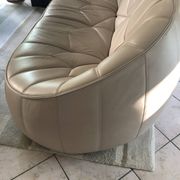 Canapé Ottoman 2 places en cuir