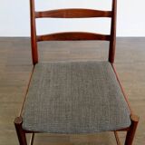Set of Danish Dark Wood Dining Chairs by Arne Vodder, 1960s