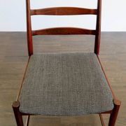 Set of Danish Dark Wood Dining Chairs by Arne Vodder, 1960s