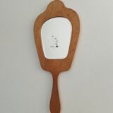 Antique beveled hand mirror