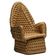 Vernacular Woven Straw Armchair, France, Early 20th Century
