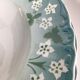 5 Hollow plates Sarreguemines wavy edge blue white flowers