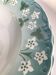 5 Hollow plates Sarreguemines wavy edge blue white flowers