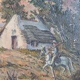 Landscape of Camargue - Oil on canvas