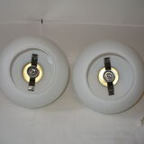 Pair of pull-out wall lamps from the 70s
