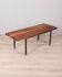 Vintage 60s bench slats in teak wood italian design