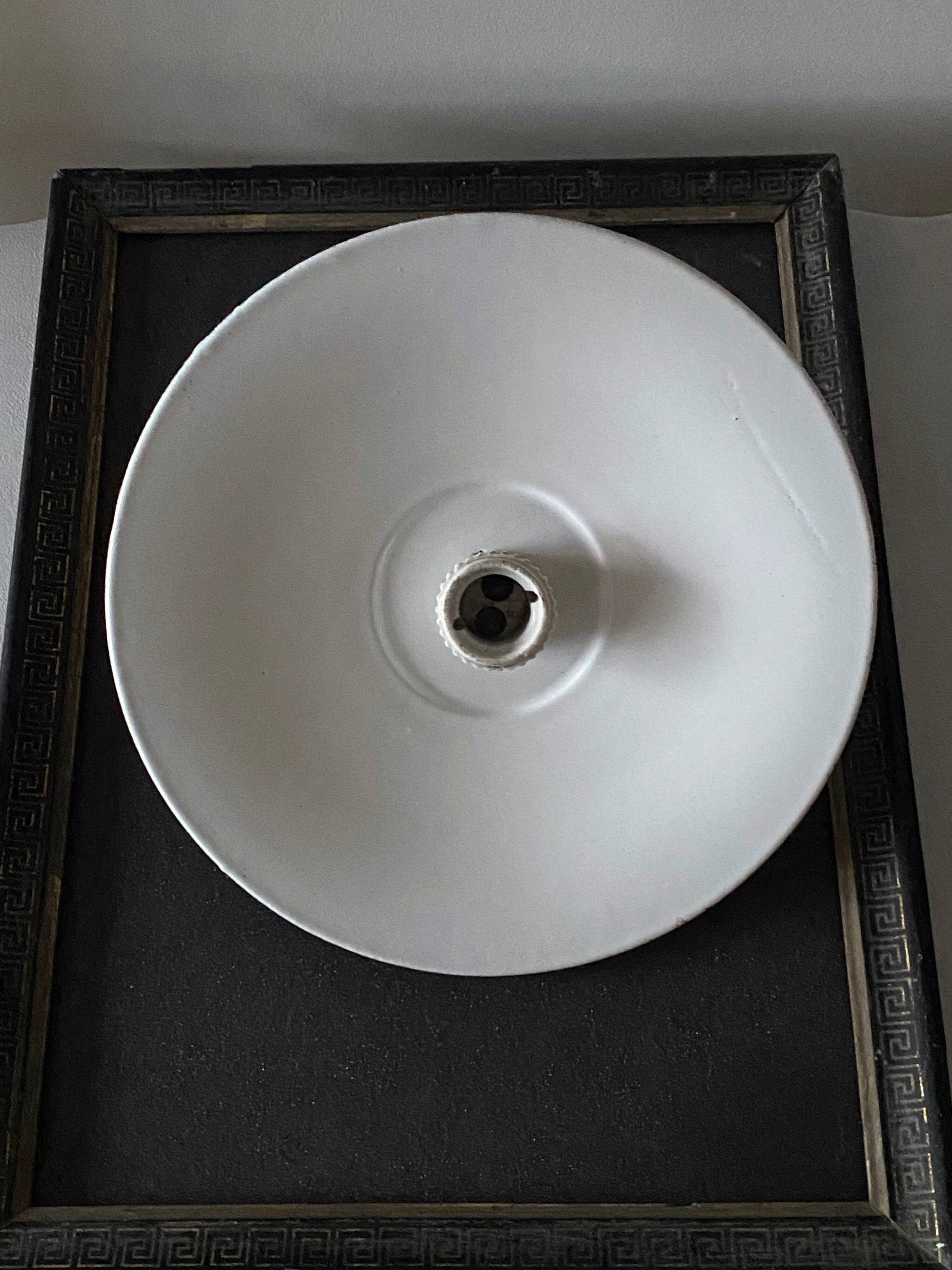 Industrial enameled sheet wall light