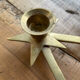 Brass star bougeoir