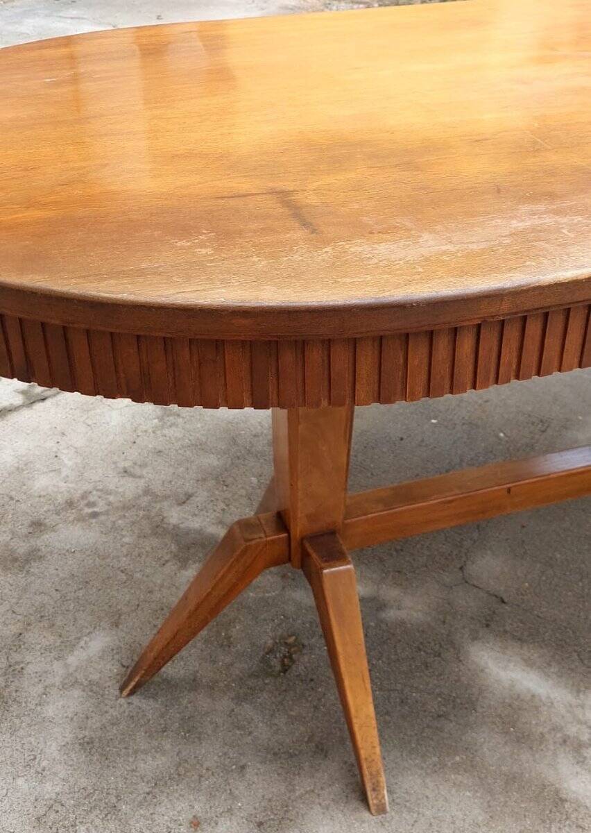 Large 50s design table, Italian made, 200 cm