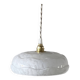 Suspension verre de Clichy blanc