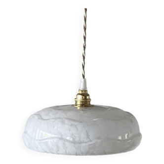 White Clichy glass pendant light