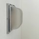 Modernist wall lamp, chrome-plated metal and sandblasted glass, France 1930
