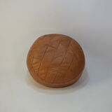 Leather round Pouf De Sede, 70