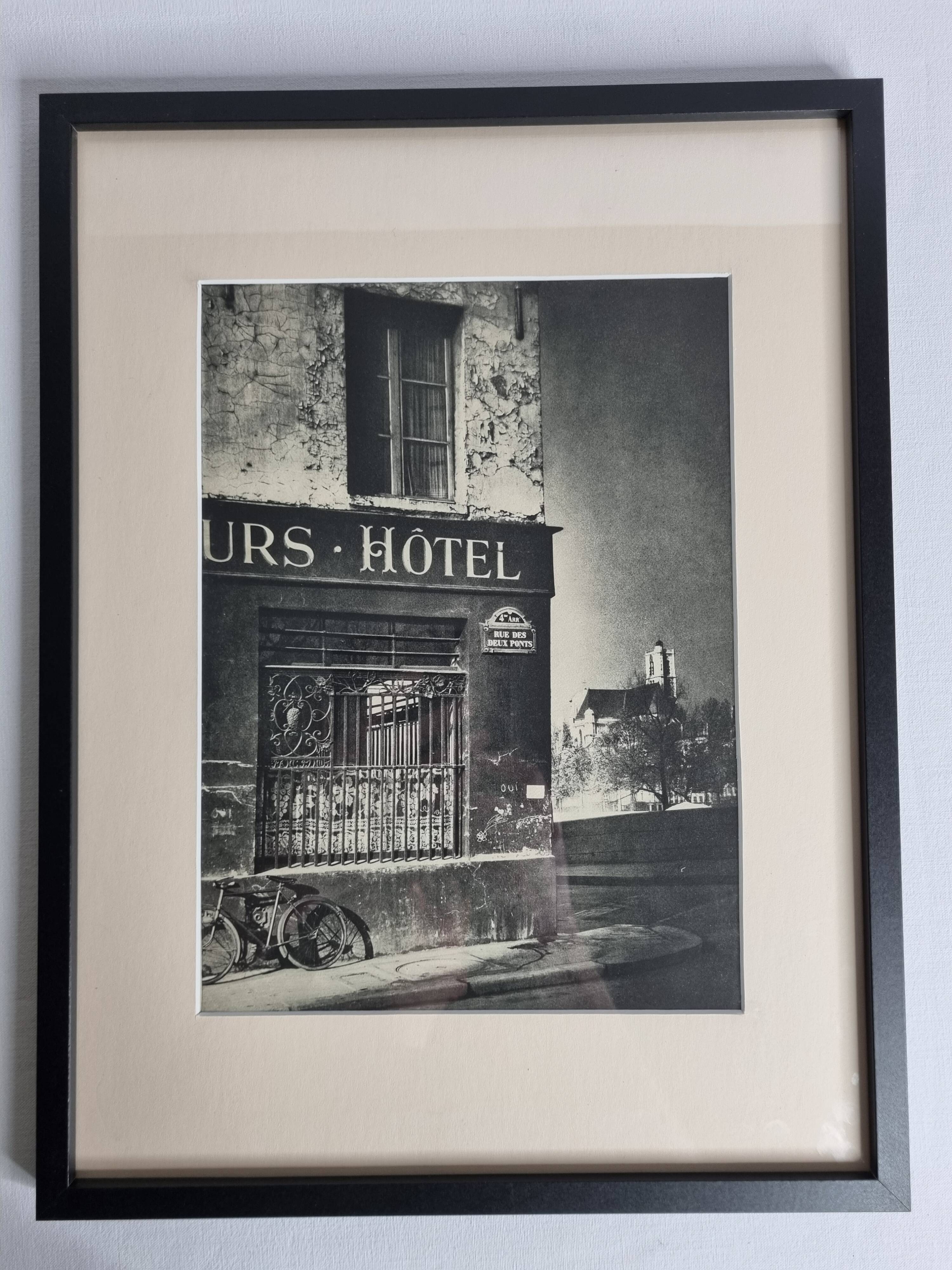 Rémy Duval – Rue des Deux Ponts, photoengraving from 1946 – Framed under glass 32 x 42 cm