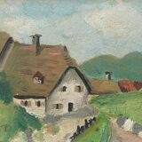 Tableau hameau breton