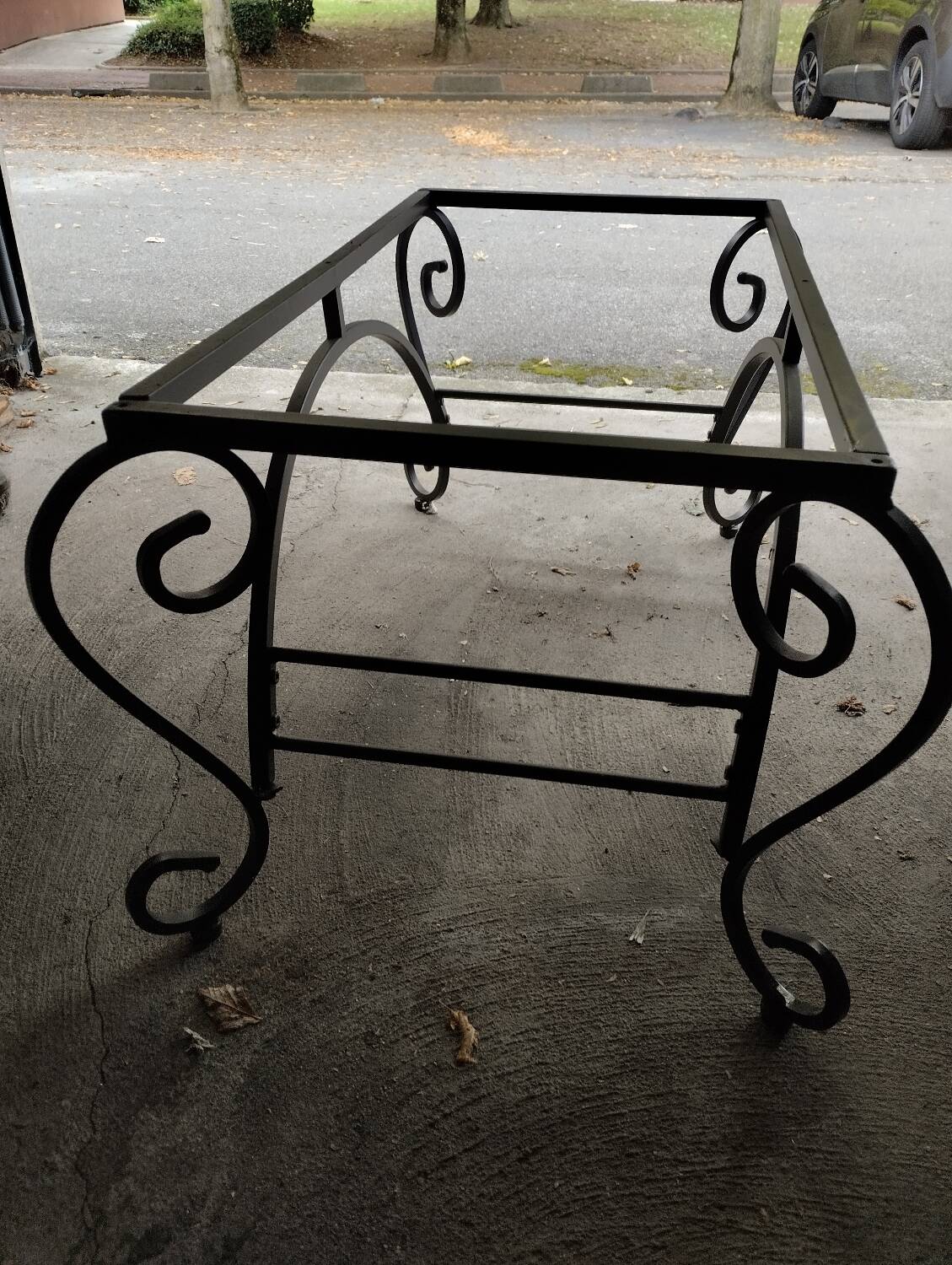Wrought iron table