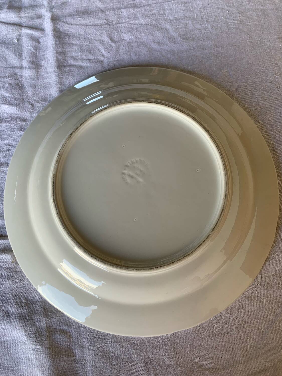 Italian decorative plate "Tre Ci" - naive village & birds décor