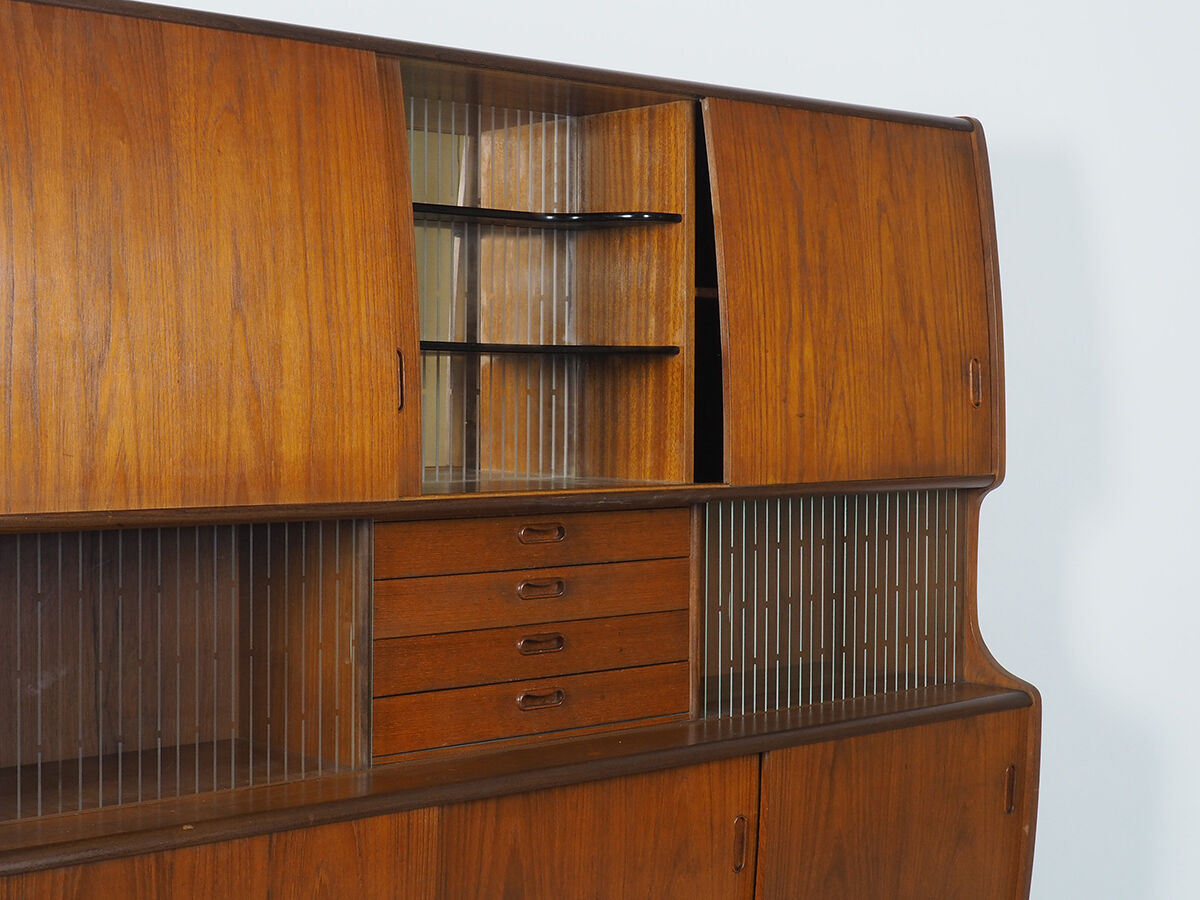 Danish design buffet with sliding doors by Poul Jessen, 1960's