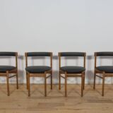 Table à manger ronde extensible et chaises du milieu du siècle de McIntosh, années 1960