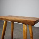 Tabouret en cerisier marqué mid-century ULUV, Tchécoslovaquie, années 1960