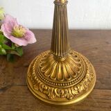 Pair of 5-light candlesticks in gilded metal, Classic style.