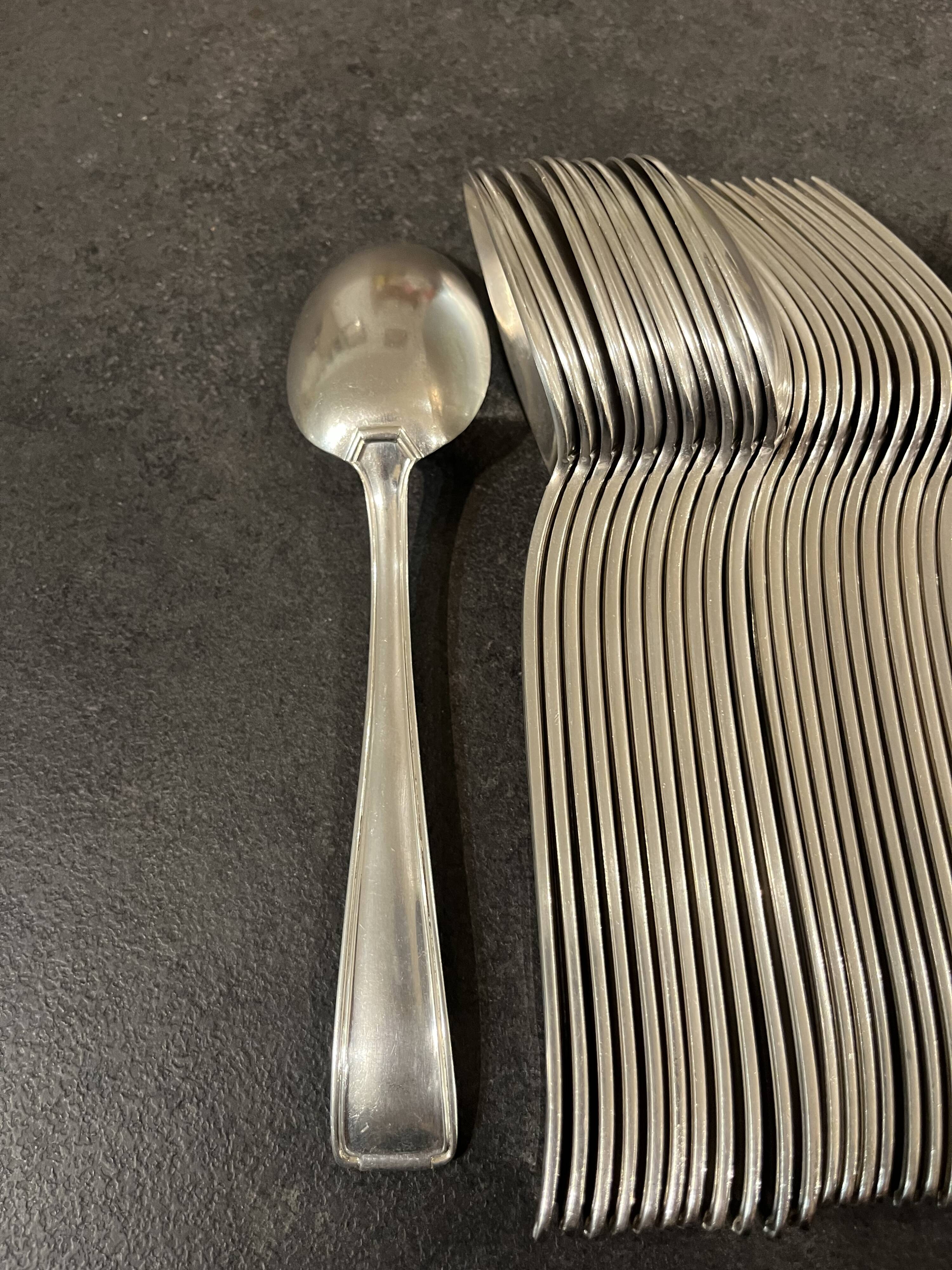 Silver-plated metal cutlery by François Frionnet