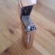 Vintage gas lighter Zaima Castaly – Guilloché gold metal (with box)