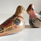 Couple BIRDS Handmade Ceramics MEXICO