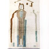 Azilal Moroccan Berber rug with colorful patterns 2.52x1.29m
