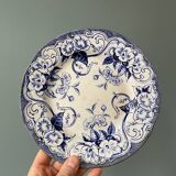 Series of 9 Creil Montereau plates, Flora model