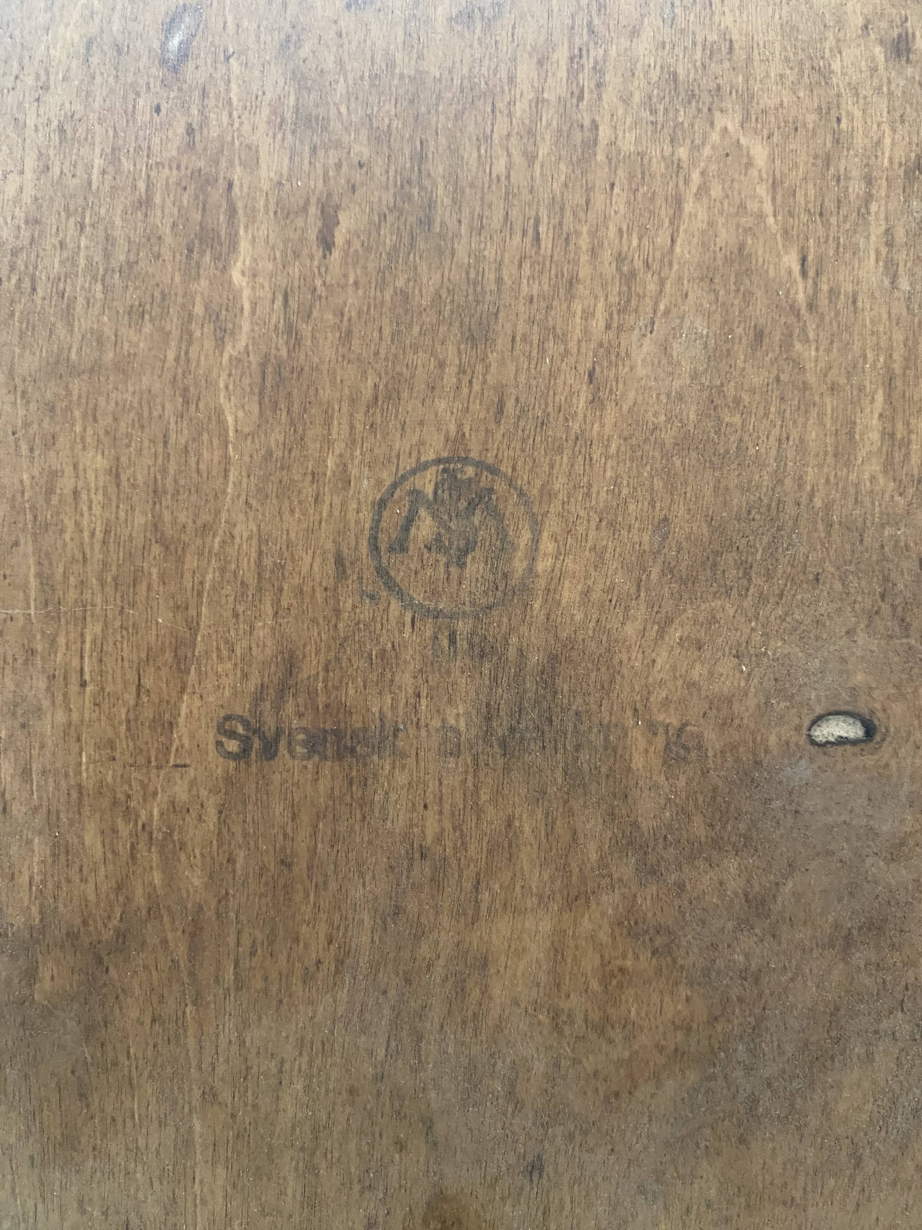 Pair of Scandinavian chairs - Hagafors Mod.16 - molded teak & ash