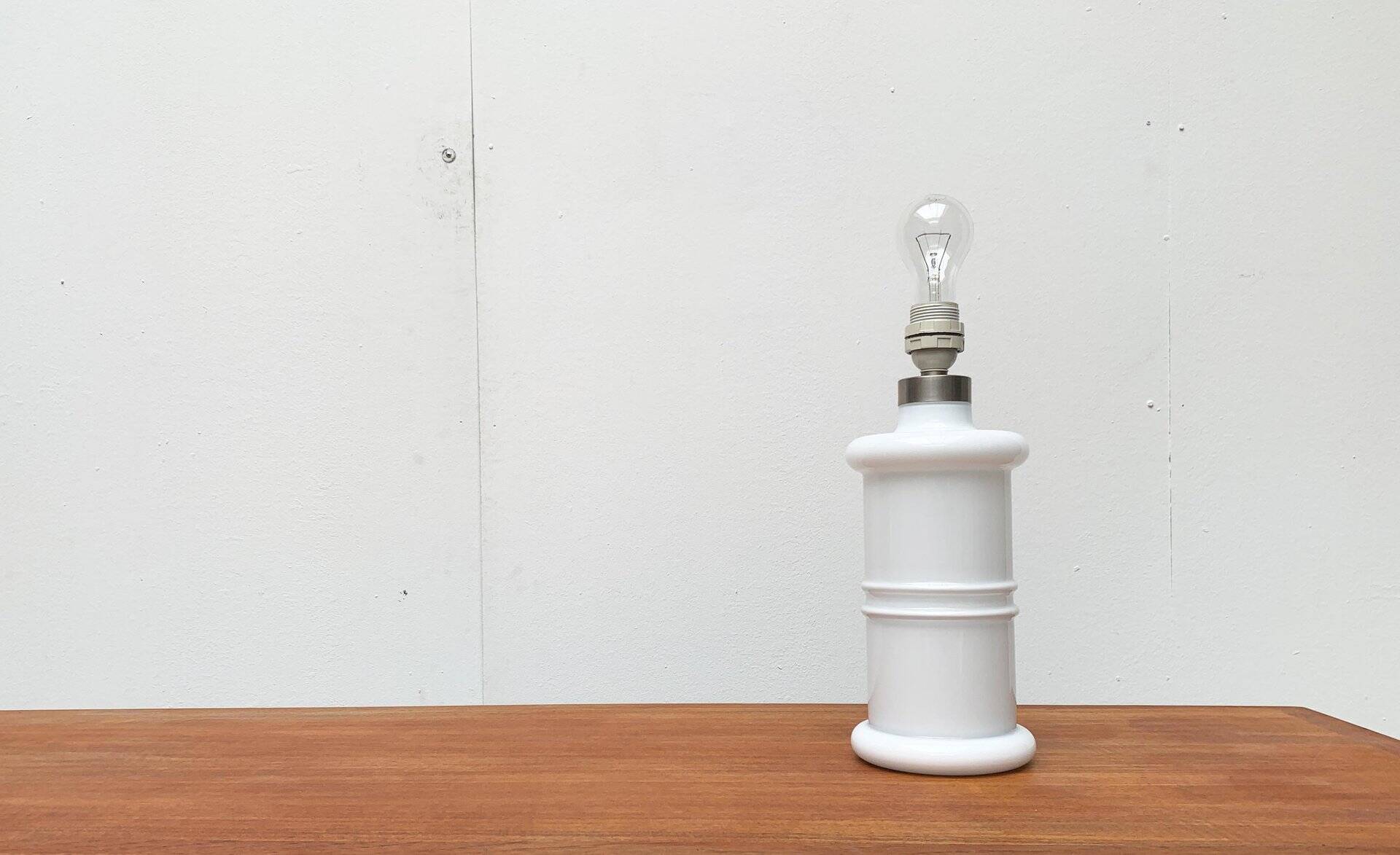 Vintage Danish glass table lamp Apoteker by Sidse Werner for Holmegaard