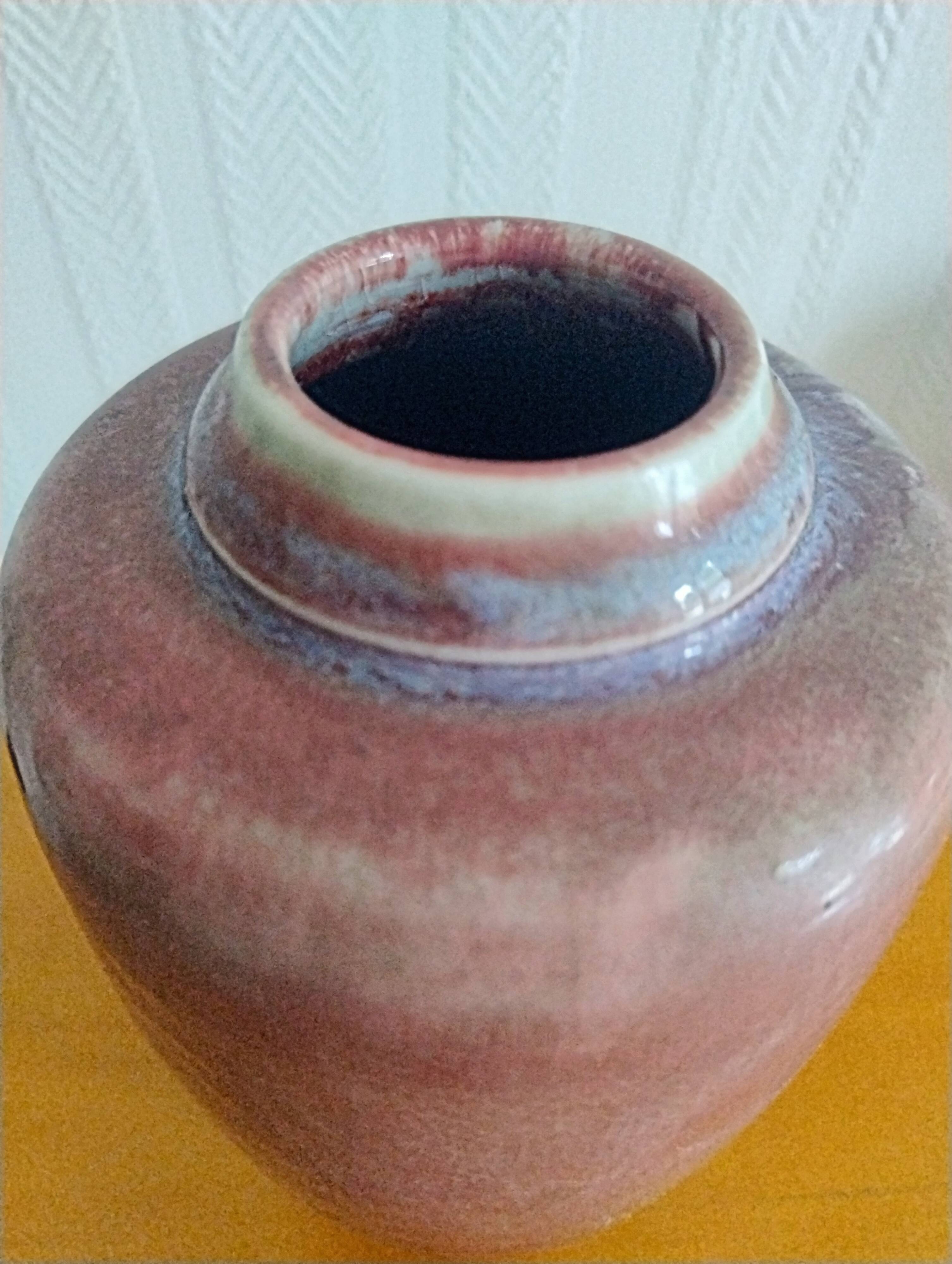 Michel Lanos vase signed