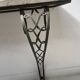 Console de style Art Déco en fer forgé martelé XX siècle