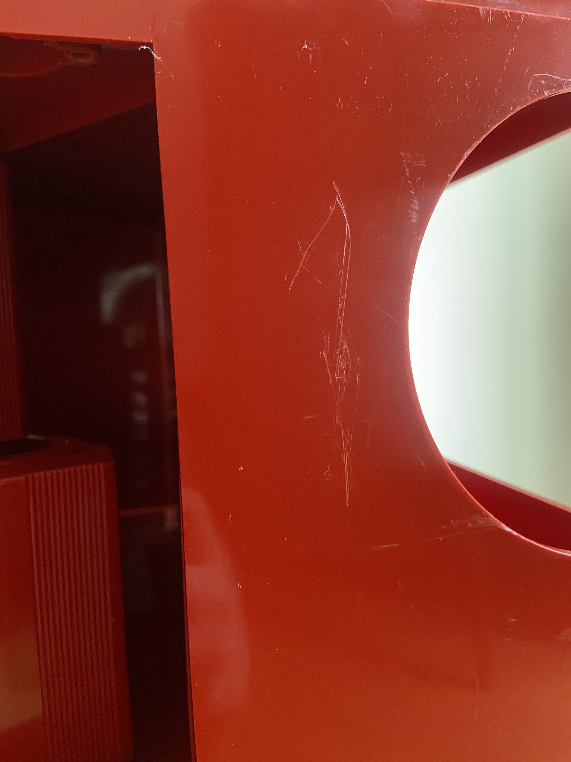 Boby red server by Joe Colombo editions Bieffeplast made in Italy